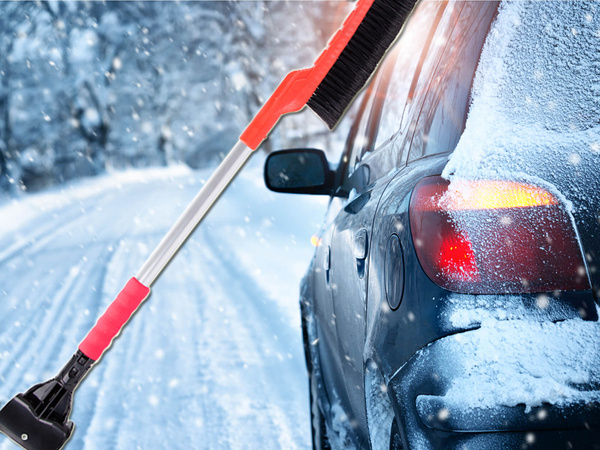 Window scraper 2in1 car snow brush long car scraper
