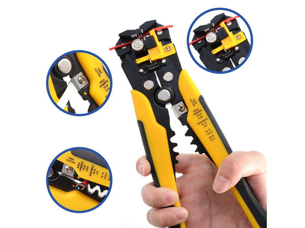 Wire stripping pliers cable crimper