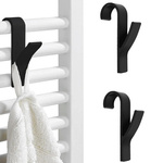 2x bathroom hanging hook for radiator, radiator and bathroom towel hanging kit