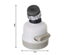 3-in-1 kitchen adapter perlator