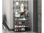 5-storey metal coat rack shoes handbags loft wardrobe