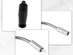 90 degree pipe for v-brake bicycle brakes set with rubbers