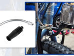 90 degree pipe for v-brake bicycle brakes set with rubbers