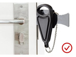 Anti-theft travel door lock for hotel room