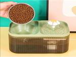 Automatic cat drinker dog water fountain filter food bowl