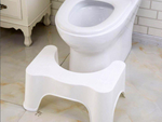 Bathroom footstool toilet white wc foot stool