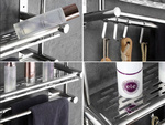 Bathroom shelf hanging shower organiser