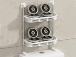 Bathroom shelf over toilet seat free-standing wc 2 shelves shelf toilet