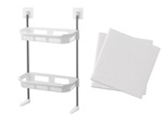 Bathroom shelf over toilet seat free-standing wc 2 shelves shelf toilet