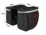 Bicycle pannier carrier large trunk