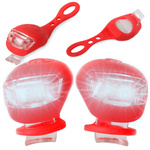 Bike light 2 led front light 2pcs silicone water resistant