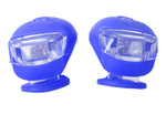 Bike light 2 led front light 2pcs silicone water resistant