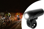 Bike light set front + rear led for bicycle handlebars strong