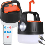 Camping camping lamp rechargeable led usb tourist solar hook