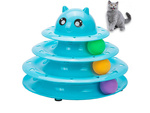 Cat toy interactive tower 3 balls