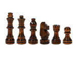 Chess game checkers triktrak large wooden 3in1