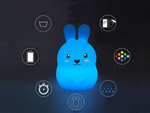 Children's night light led rabbit touch rgb remote control