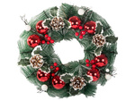 Christmas decorative garland red and white christmas decorative garland