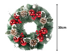 Christmas decorative garland red and white christmas decorative garland