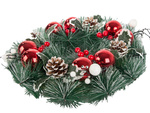 Christmas decorative garland red and white christmas decorative garland