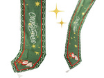 Christmas green table runner for christmas 205x35cm