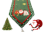 Christmas green table runner for christmas 205x35cm