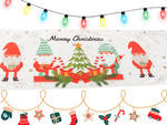 Christmas table runner christmas tablecloth christmas eve 205x35cm