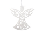 Christmas tree angel pendants 3pcs glitter baubles