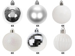 Christmas tree baubles 3cm set 36pcs christmas tree baubles miscellaneous