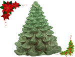 Christmas tree candle christmas box candle decorative