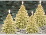 Christmas tree candle christmas box candle decorative