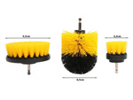 Cleaning brushes for drill/driver 3pcs