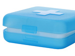 Container medicine box supplements tablets travel 4 compartments