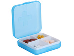 Container medicine box supplements tablets travel 4 compartments