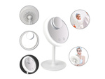 Cosmetic make-up mirror with led fan