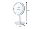 Cosmetic make-up mirror with led fan