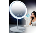 Cosmetic make-up mirror with led fan