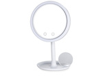 Cosmetic make-up mirror with led fan