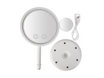 Cosmetic make-up mirror with led fan