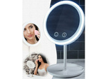 Cosmetic make-up mirror with led fan