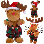 Dancing singing carol christmas reindeer christmas plush