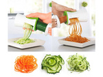 Decorative julienne spiral vegetable sharpener