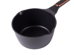 Deep pot with lid induction gas non stick coating 3l