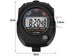 Digital electronic stopwatch with compass timer