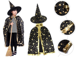 Disguise wizard costume halloween cape hat