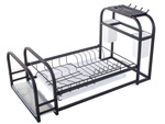 Dish drying rack with tray stand loft