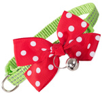 Dog cat collar with bell adjustable