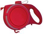 Dog-cat leash with water bowl bag drinker