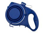 Dog-cat leash with water bowl bag drinker