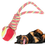 Dog toy toy tug rope strong ball